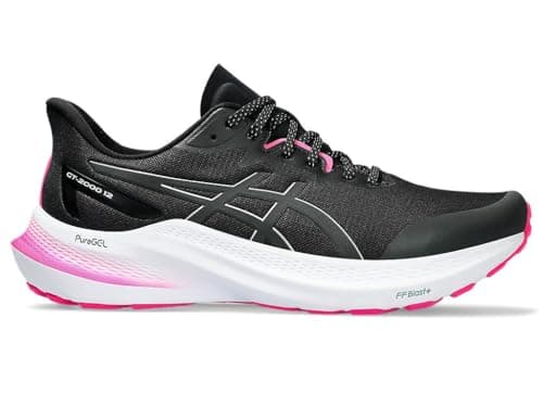Image of ASICS 1012B578-001 GT-2000 12 LITE-Show Women Black/Pure Silver UK 9