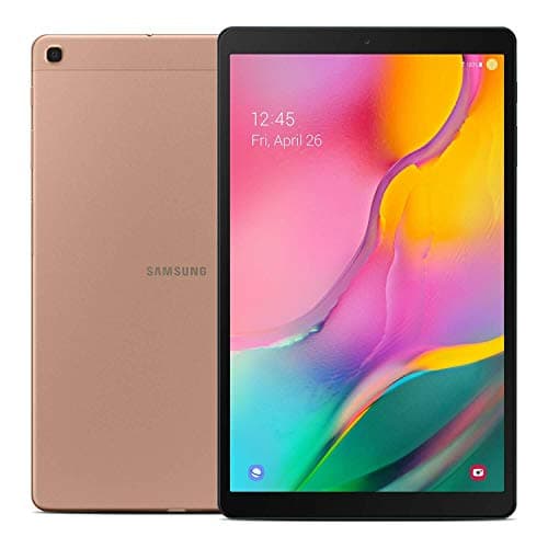 Image of Samsung Galaxy Tab A 10.1" (2019, WiFi + Cellular) Full HD Corner-to-Corner Display, 32GB, Global 4G LTE Tablet & Phone GSM Unlocked SM-T515, International Model (Gold)
