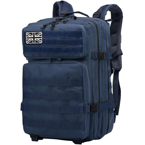 Image of Delgeo 45L Military Tactical Backpacks Molle Army Assault Pack 3 Day Bug Out Bag Hiking Treeking Camouflage Hunting Rucksack