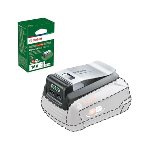 Image of Bosch USB Adapter UniversalUSB 18V-45 (For Charging Different Devices; Powerful USB-C/USB-A Adapter/Power Bank; 18V System)