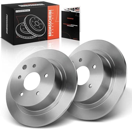 Image of Frankberg Brake Disc Set incl. 2x Discs Rear Solid Ø292mm Compatible with Juke F15 Qashqai +2 I J10 NJ10 Replace# 43206JD00A, 43206Yes00A