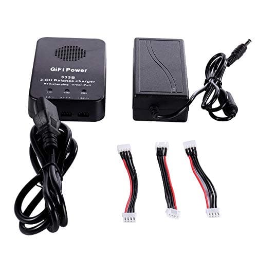 Image of Battery Charger for Yuneec Q500, 3S Lithium Battery Smart Balance Fast Charger Digital Battery Pack Charger for Yuneec Q500, Q500+, Q500 4K RC Quadcopter with Connectors Power Supply Power Adapte