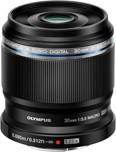 Image of Olympus M. Zuiko Digital ED 30mm F3.5 Macro Lens, Suitable for All MFT Cameras ( OM-D & PEN models, Panasonic G-series), black