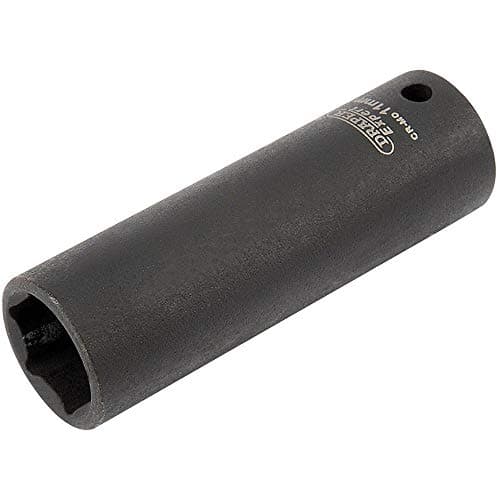 Image of Draper 5189 1/4" Square Drive Expert Hi-Torq Metric Deep Impact Socket, 11 mm Size