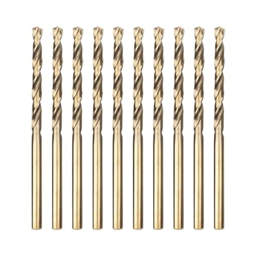 Image of Meccion HSS Cobalt Jobber Drill Bit 10pcs 1.5mm Twist Drill Bit for Drilling Stainless Steel and Metal