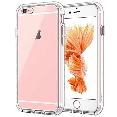 Image of JETech Case for iPhone 6 and iPhone 6s, Non-Yellowing Shockproof Phone Bumper Cover, Anti-Scratch Clear Back (Clear)