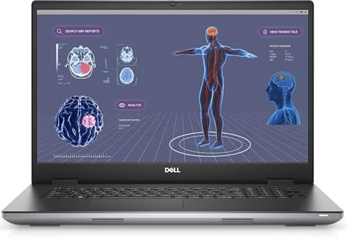 Image of Dell Precision 7780 17.3” FHD, i7-13850HX (20 Cores), Nvidia RTX 3500 ADA 12GB, 2TB PCIe Gen 4.0x4 NVMe, 64GB DDR5, SD Card Reader, vPro, GbE, WIFI 6E & BT, UK Backlit Keys, Windows 11 Pro (Renewed)