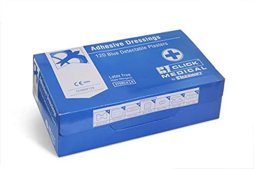 Image of CLICK MEDICAL BLUE DETECTABLE PLASTERS 120 ASSORTED
