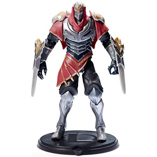 Image of League of Legends, 6-Inch Zed Collectible Figure w/ Premium Details and 2 Accessories, The Champion Collection, Collector Grade, Ages 12 and Up