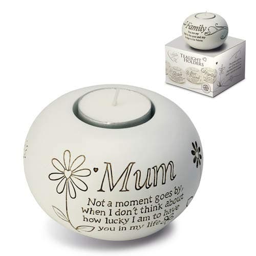 Image of Said with Sentiment 7305 Sentiment Tealight Holder Mum