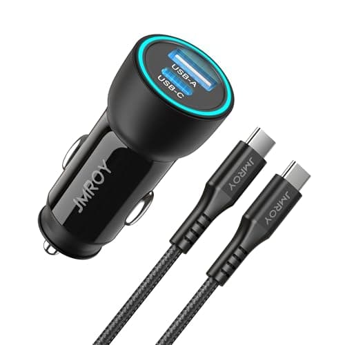 Image of 63W Car Charger adapter, USB C Car Charger 45W Samsung Super Fast Charger 2.0 PPS 45W Compatible with Samsung Galaxy S23/S23+/S23 Ultra, iPhone 15/14/13, Pixel 7, iPad, Tablet, Laptop