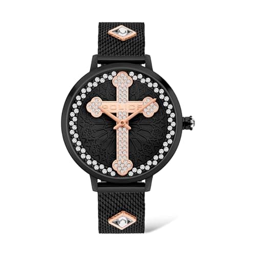Image of Police PL16031MSB.02MMA Unisex Adult Analogue Quartz Watch with Stainless Steel Strap, Black, Bracelet