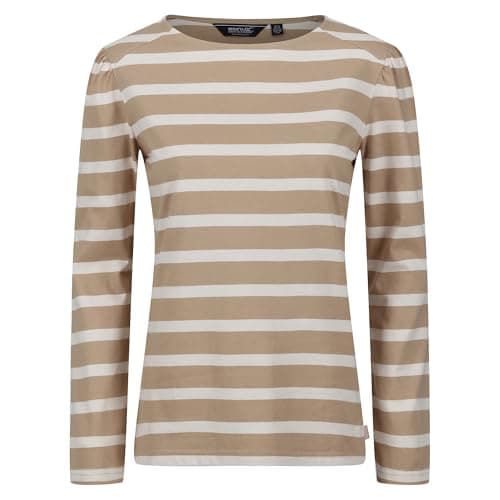 Image of Regatta Women's Federica Striped T-Shirt Cream, 20 UK