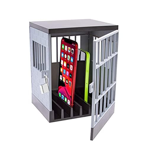 Image of Global Gizmos 54029 Mobile Phone Jail Cell Lock Up / Novelty Gift / Phone Storage / Productivity Booster