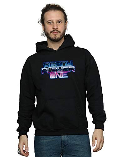 Image of Absolute Cult Ready Player One Men's Gradient Logo Hoodie Black X-Large