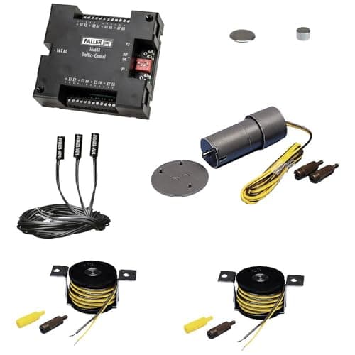 Image of FALLER Car System Basic Set Components with Traffic Control & Sensors I Model Railway Accessories H0 Model Kit I Model Railway H0 & N Car System