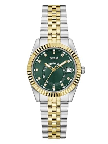 Image of Guess Jada Women's Watch Gold/Silver 34 mm with Stainless Steel Strap & 3 Bar Water Protection - GW0936L3