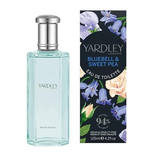 Image of Yardley London Bluebell and Sweet Pea Eau de Toilette, Floral Womens Perfume with Notes of Bergamot and Lemon, Vibrant Bluebell Perfume for Women 125ml