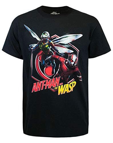 Image of Ant Man Marvel and The Wasp Burst Men's T-Shirt Black