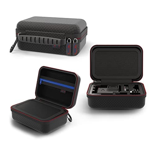 Image of Digicharge Carry Case for Action Cameras Gopro Lit Hero Hero13 13 Hero12 12 Max 2/DJI Osmo Action 5/11 Mini 10 9 8 Akaso Apexcam Dragon Touch Vemont Cam Small (17x13x7cm)