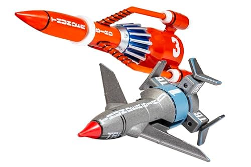 Image of Corgi Diecast Model Cars - CC00902 Thunderbirds F.A.B. Collection Thunderbird 1 and 3 - Classic Aircraft Collectible for Men & Women - Die Cast Vehicle Models for Boys & Thunderbirds Enthusiasts