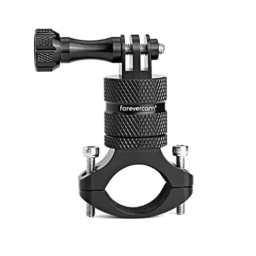 Image of Forevercam Metal Bicycle Mount for GoPro Camera Handlebar, Aluminium Mountain Bike Holder 360 Degree Rotation Rack Cradle Compatible Gopro DJI Insta Action Camera