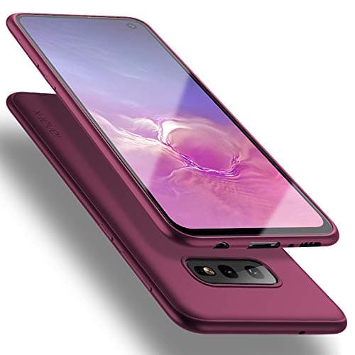 Image of X-level for Samsung Galaxy S10e Case, [Guardian Series] Ultra Thin Slim Soft Flexible TPU Bumper Matt Finish Protective Phone Cover Case for Samsung Galaxy S10e - Wine Red
