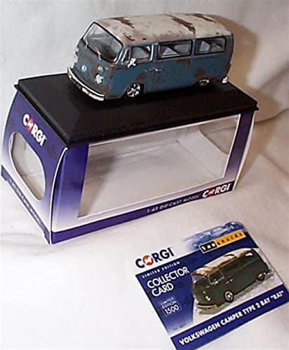 Image of Corgi vanguards Volkswagen Type 2 Camper BayRat vehicle 1:43 scale diecast model