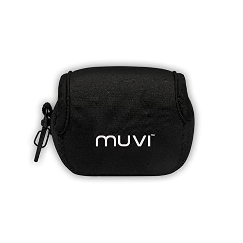 Image of Veho Muvi Protective Neoprene Bag for Muvi KX-Series | Muvi K-Series | Muvi HD | Muvi Micro - Black [Small] (VCC-A049-KCB)
