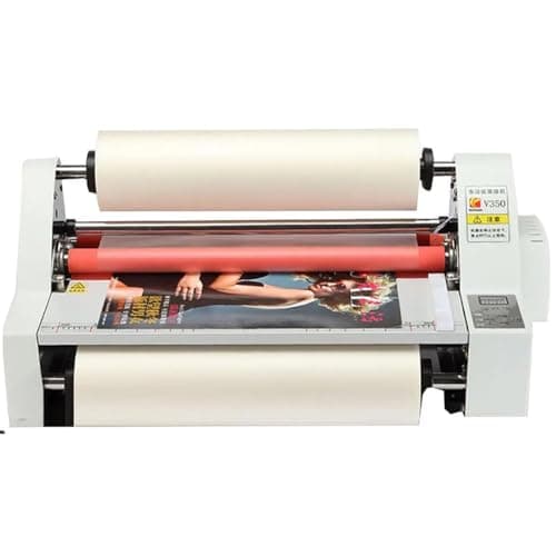 Image of Thermal Laminator 350mm/17 A3+ Hot Cold Roll Laminator, Single and Double-Sided Laminating Machine, with 4 Rollers for Documents, Photos, Cards