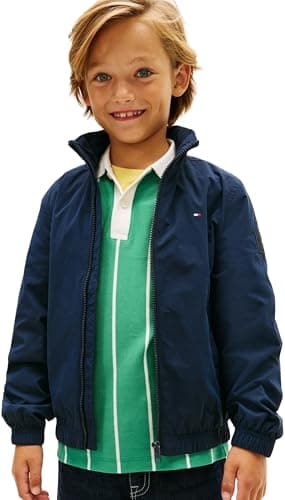 Image of Tommy Hilfiger Boy's Essential Jacket KB0KB10396 Jackets, BLUE (Dark Night Navy), 4 Years