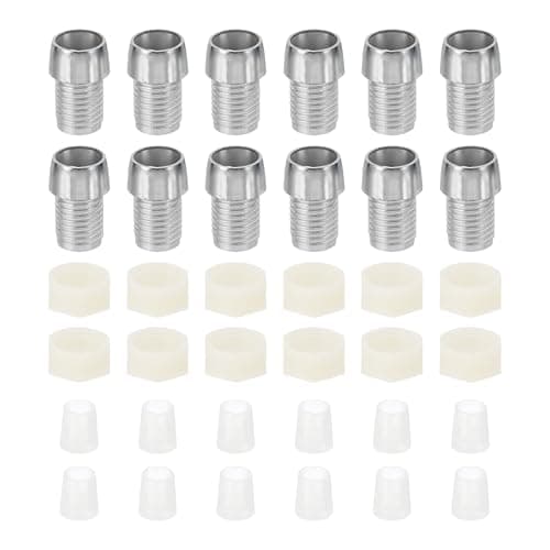 Image of PATIKIL 5mm Emitting Diode Holder, 25 Pcs Plastic Chrome Plated LED Holder Clip Mounting Bracket Socket Cap Nuts for Lamp Bulb Bezel Mount Panel LED Display, Silver