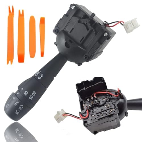 Image of ZAMDOE 8201167981 Steering Indicator Light Stalk Switch for Dacia Logan MCV II Sandero Lodgy Dokker Duster for Renault Captur CLIO Trafic III Bus Twingo High Low Beam Replace 255405005R