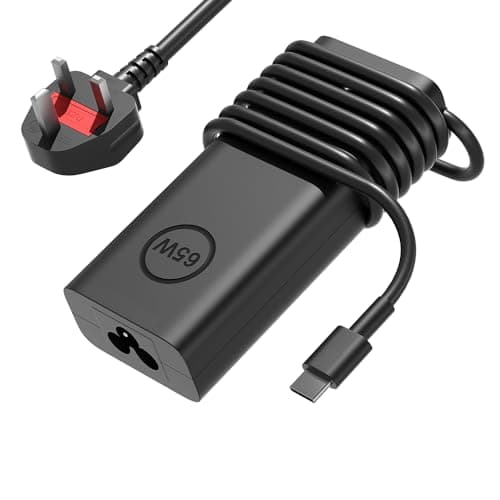 Image of SLRIOYS 65W USB-C Charger Compatible with Dell Inspiron 5482 5582 7390 7440, Pro 13 14 16, XPS 13 12 14, Chromebook 3100 5190, Latitude 7400 7410 7440 7320 3410 3420 5430 5420 9420 Laptop