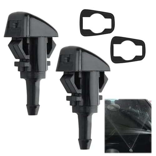 Image of 2 Pack Windscreen Washer Nozzles,Washer Jets,Front Windshield Washer Nozzles,Washer Jets Windscreen Spray Nozzle,Screen Wash Wiper Spray Jets,Windscreen Wiper Washer Nozzle for Cars,Universal