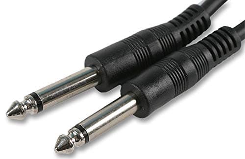 Image of PCArena Guitar Amp Cable 6.35mm To 1/4" Mono Jack Plug Lead 2m