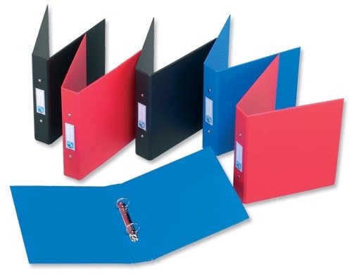 Image of Elba Ring Binders Heavyweight PVC 2 O-Ring Size 25mm A5 Red Ref 100082444 [Pack 10]