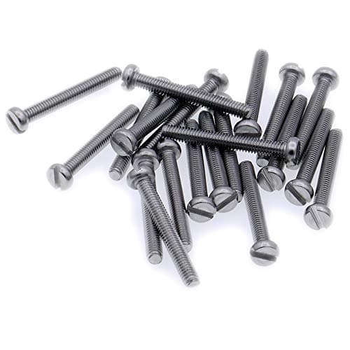Image of M2 (2mm x 8mm) Slot Cheese Machine Screw (Bolt) - Stainless Steel (A2) (Pack of 20)