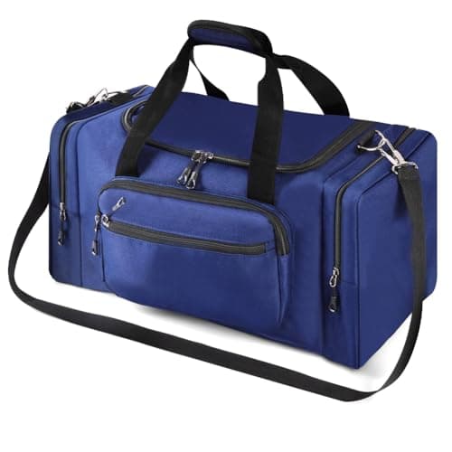 Image of OSDUE Sports Duffle Bag, Gym Duffle Bag for Women Men,35L Waterproof Travel Sports Duffel with Shoulder Strap Holdall Holdall Overnight Weekend Bags for Gym Travel Swimming, Blue