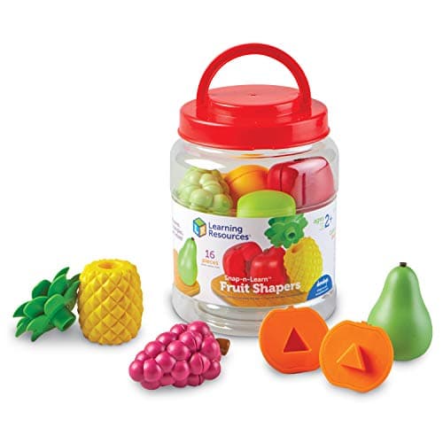 Image of Learning Resources Snap-n-Learn Fruit Shapers, Fine Motor Toy for Toddlers, Ages 2+