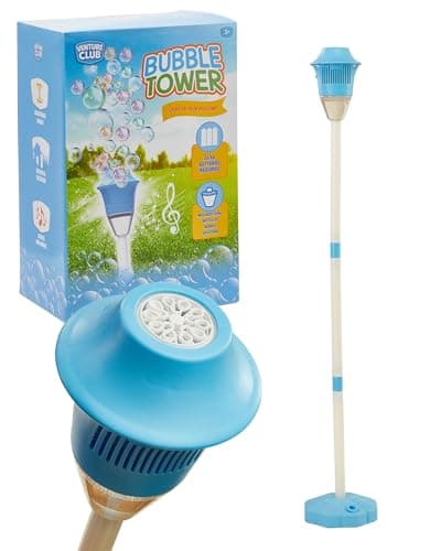 Image of Venture Club Bubble Machine Lantern - Automatic Bubble Maker - Bubbles for Kids & Toddlers, Garden Toys & Games for Outdoor Play, Party & Active Fun - Free Standing, Easy Setup, Children Aged 3+