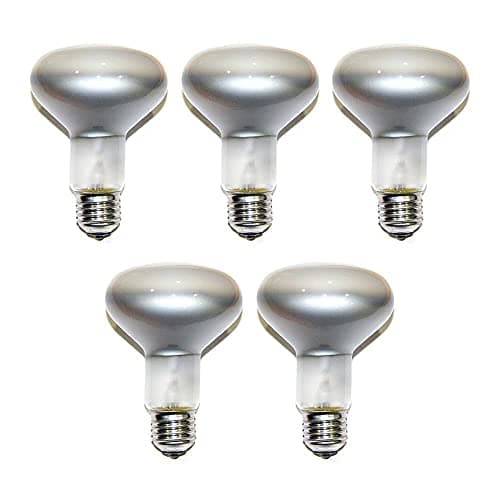 Image of Havells Sylvania R80 Traditional Incandescent Reflector Bulbs 60W 80mm Dia. Dimmable Spot Light E27 Diffused Cap Edison Screw Lamp 220-240 V (5 x R80-60W Bulb)
