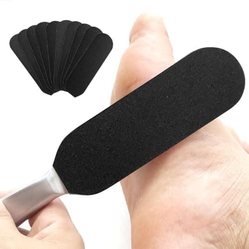 Image of 50 Pcs Pedicure File Refill Pads, 180 Grit Foot File Refills, Self-Adhesive Callus Remover Foot File Replacement Pads, Reusable Foot Rasp for Removing Callus Dead Skin, Pedicure Salon