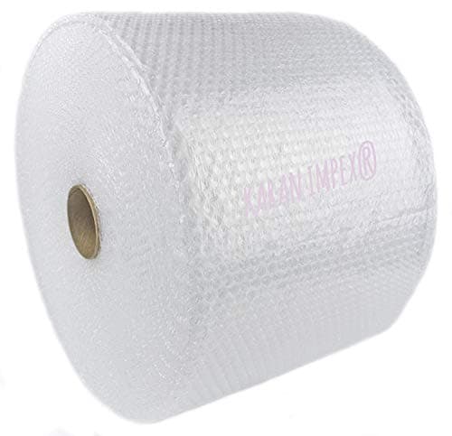 Image of K 500mm x 100m Roll of Quality Bubble Wrap Roll (Small Bubbles) Made in The UK 00003408801, clear
