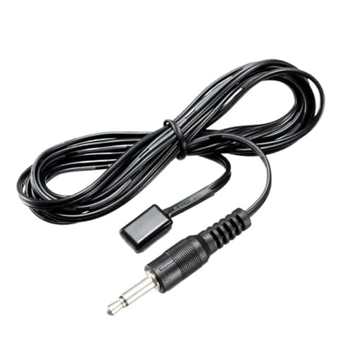 Image of GMOSAOHXU 1Pcs IR Infrared Emitter Extension Cable 1.5M/3M Long 45 Degree Emission Angle 3.5mm Jack Single/Dual Head Black Head(Single Head 1.5m)