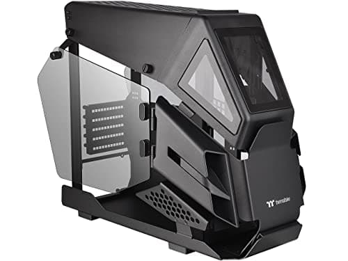 Image of Thermaltake AH T200 Helicopter Styled Open Frame Tempered Glass Swing Door Micro Case CA-1R4-00S1WN-00