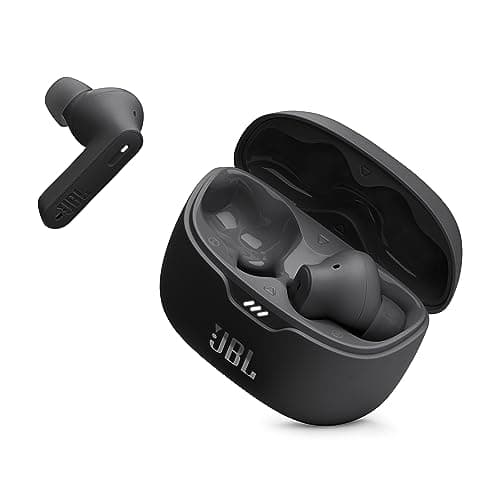 Image of JBL Tune Beam Wireless Bluetooth Earphones, Water-Resistant and Noise-Cancelling Headphones with 48-Hour Battery Life, Black