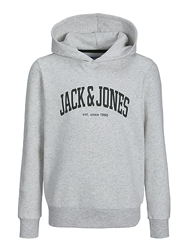 Image of JACK & JONES Boy Hoodie Logo Hoodie Junior, White melange, 176