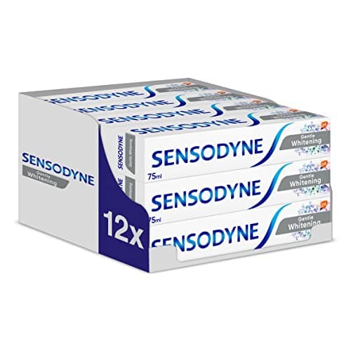 Image of Sensodyne Whitening Sensitive Toothpaste, Daily Care Gentle Whitening, 75 ml, Pack of 12