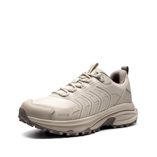 Image of NORTIV 8 Women's Waterproof Hiking Shoes Lightweight for Walking All Day Comfort Non-Slip Outdoor Trekking Camping Climbing Fashion Sneakers Armadillo FieldLite,Size 5.5,Khaki,SNHI26003W
